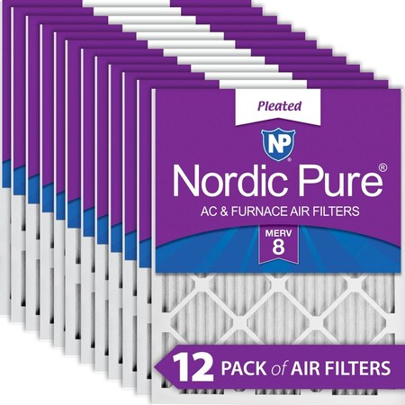 FILTER 14X24X1 MERV 8 MPR 800 12 PIECES ACTUAL SIZE 1375 X 2375 X 075 MADE IN THE US